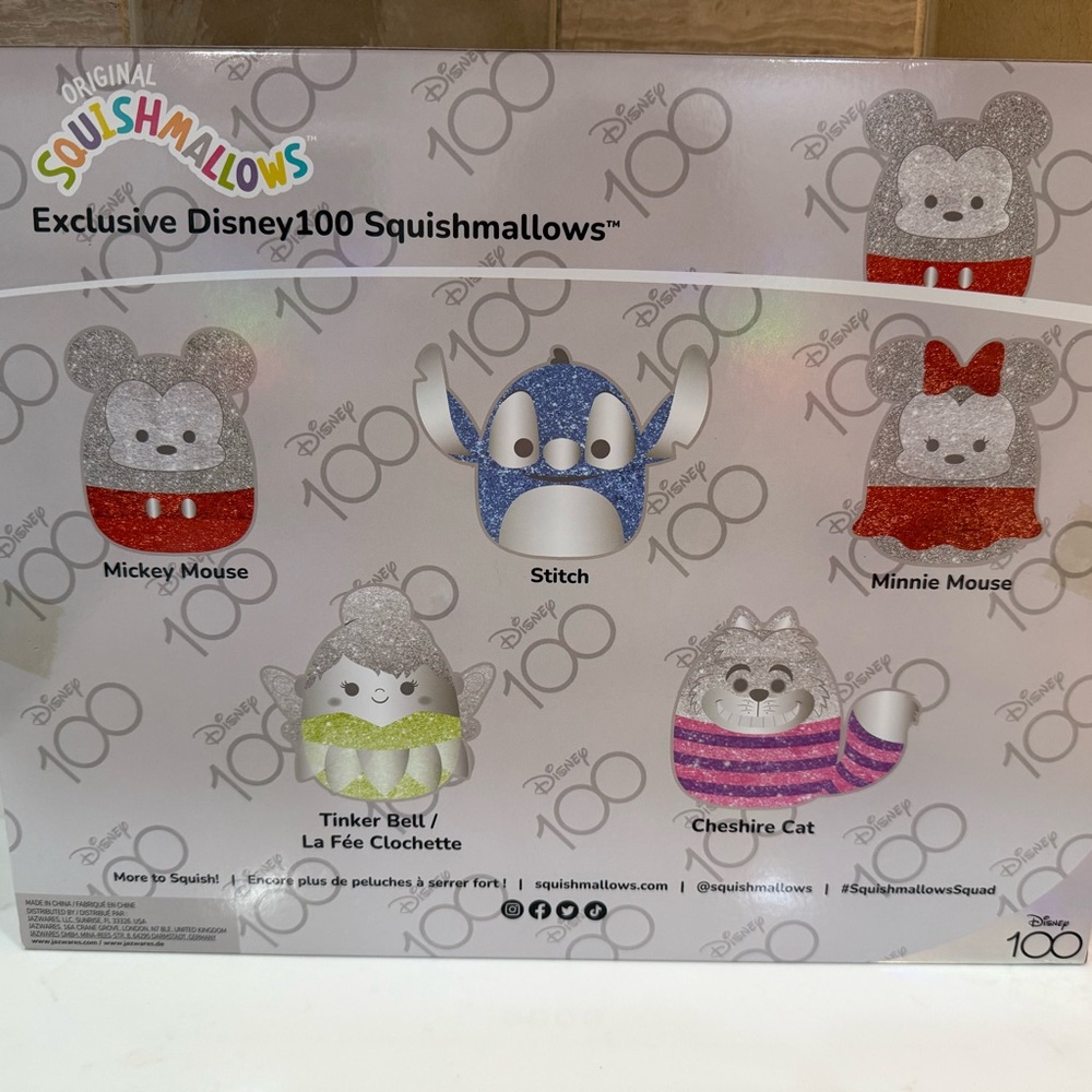 Squishmallows Original Disney 100 5-Inch 5-Pack Plush Box 🆕🆕🆕 - Picture 11 of 11